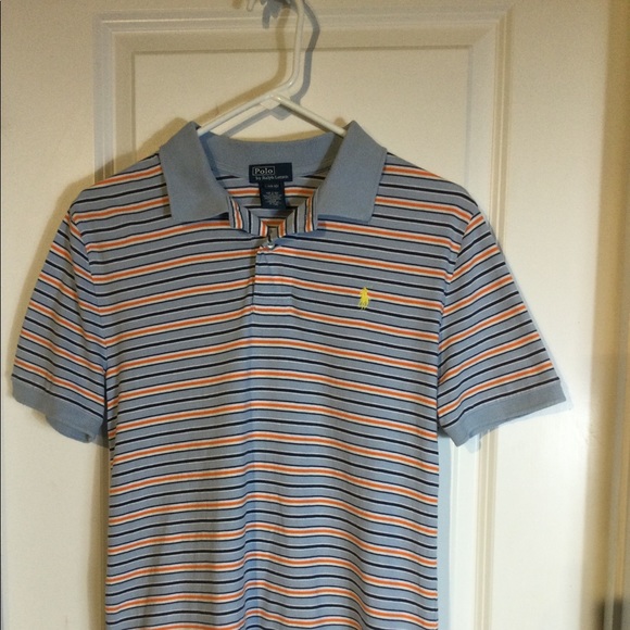 Vintage blue striped Ralph Lauren baby tee